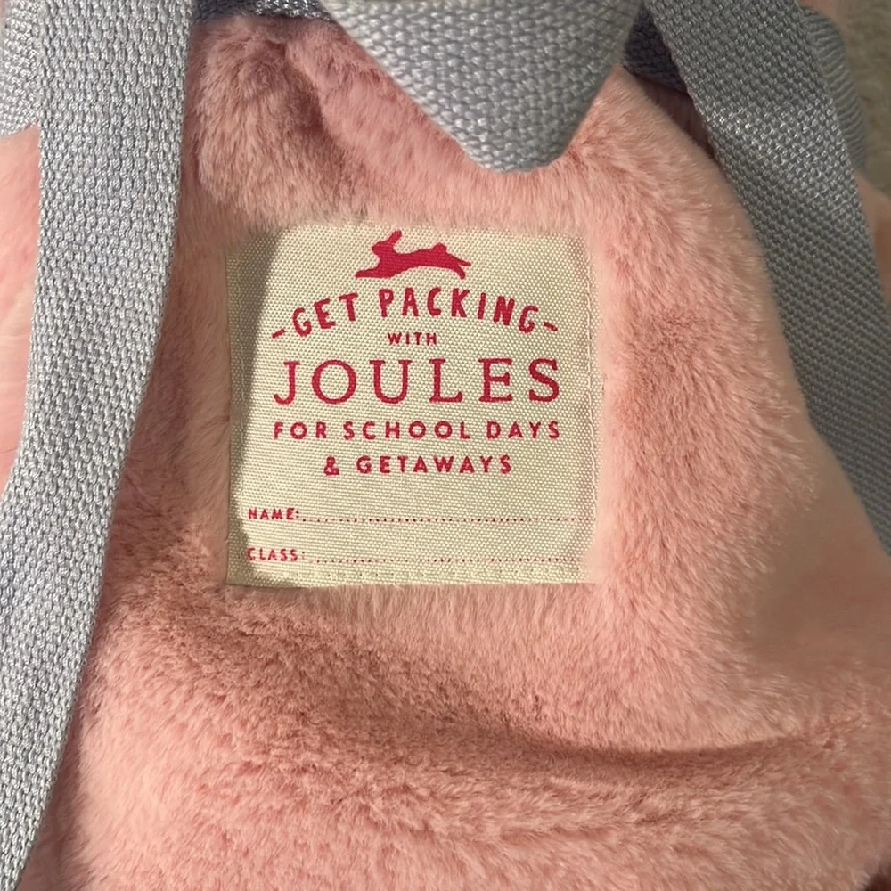 Joules Fuzzy Bunny Backpack